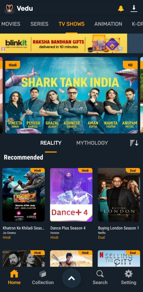 Vedu App TV Shows